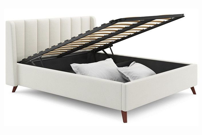 Мягкая кровать Zeppelin Mobile Betsi с подъемным механизмом + матрас + КПБ | Интернет-магазин Гипермаркет-матрасов.рф